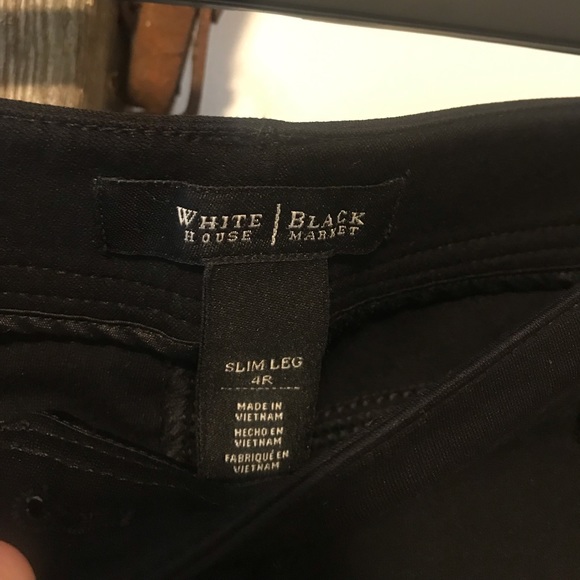 WHBM Black Slim Leg Pants - Picture 6 of 6